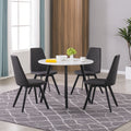 Multifunctionele tafel met marmerlook, kleur zwart en wit