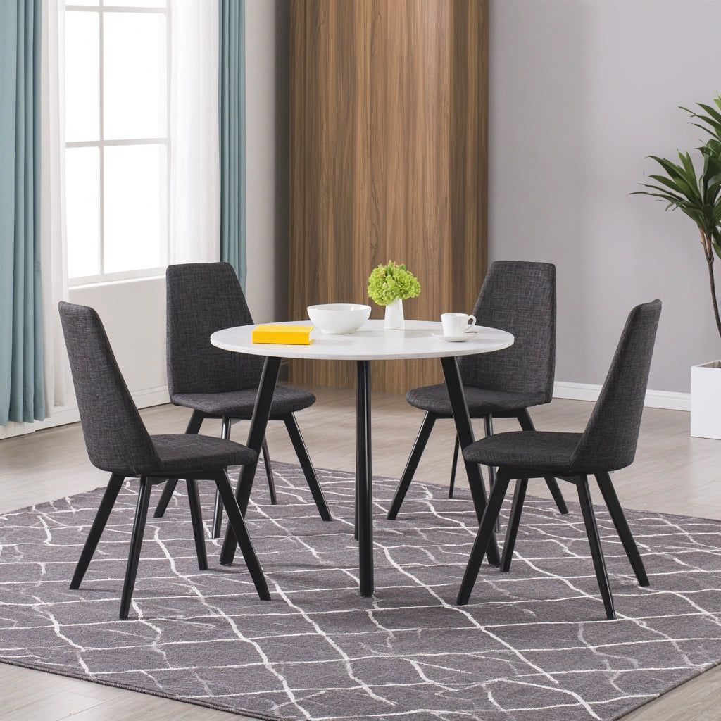 Multifunctionele tafel met marmerlook, kleur zwart en wit